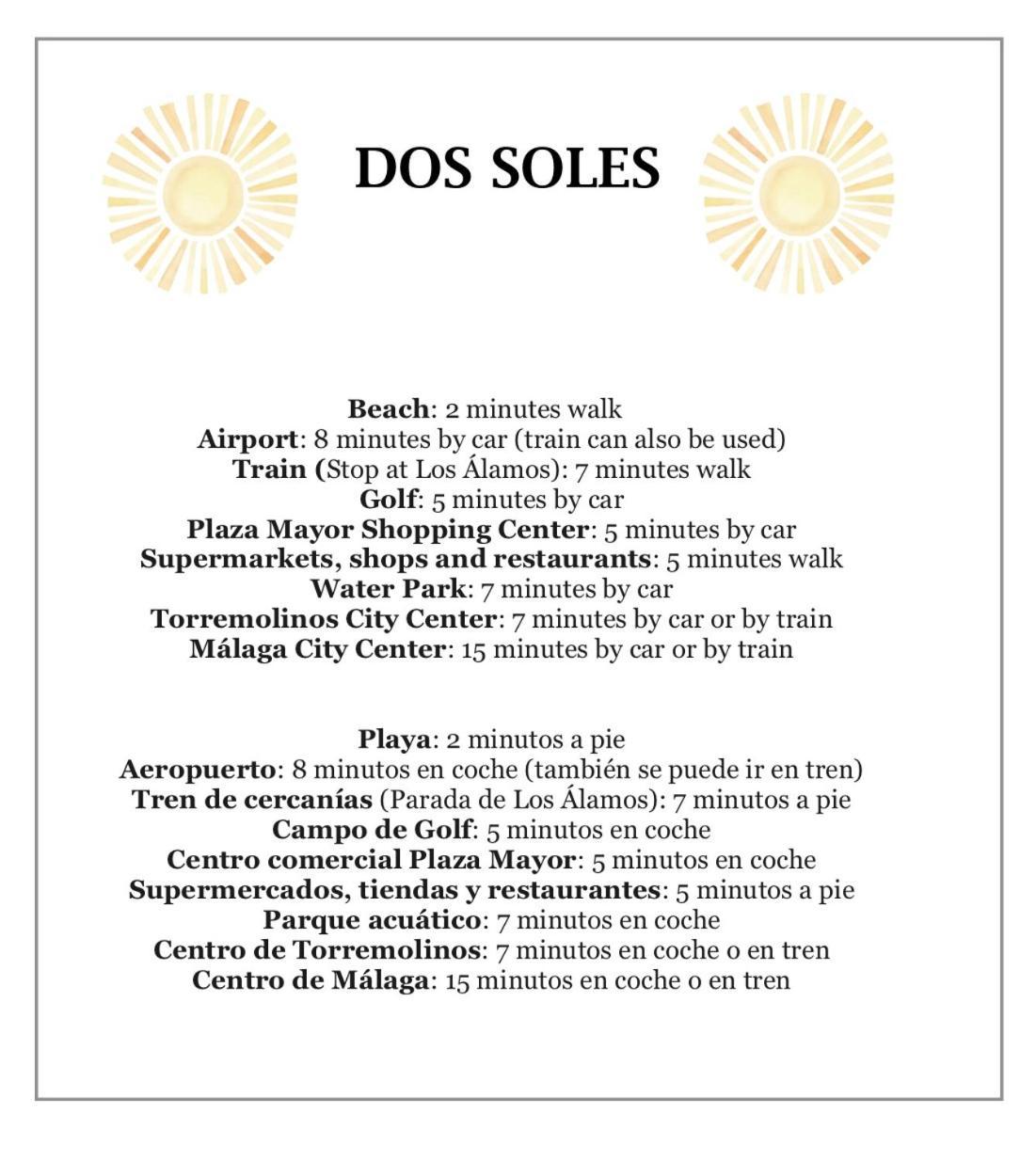 Dos Soles - Only 100 Meters From Beach Torremolinos Eksteriør billede